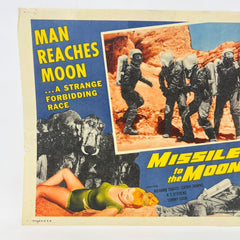 1958 Missile to the Moon Man Reaches te Moom Collectible Movie Lobby Card