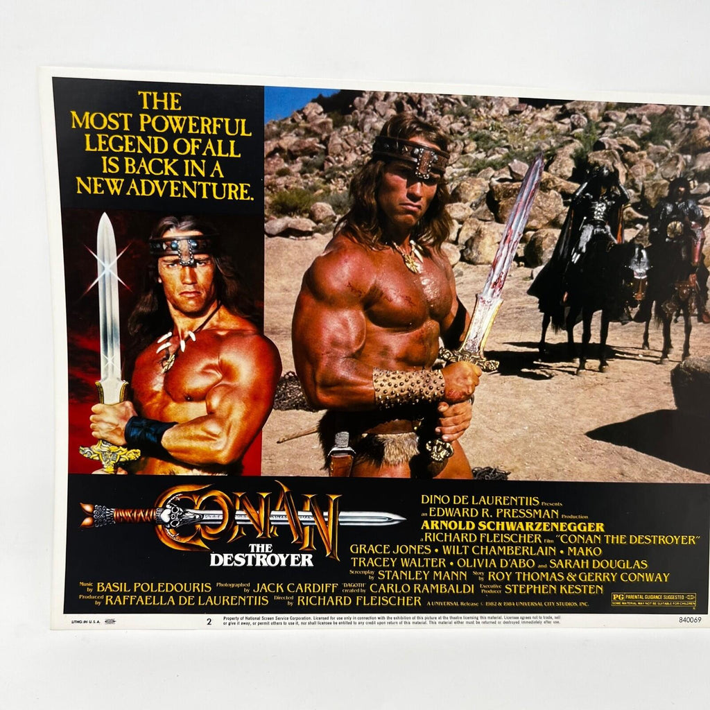 Connan The Destroyer Scifi Collectible movie Lobby Card set of 8
