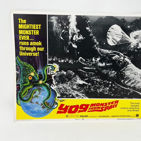Yog Monster from Space Sci-Fi Horror Movie Lobby Card Poster No.3