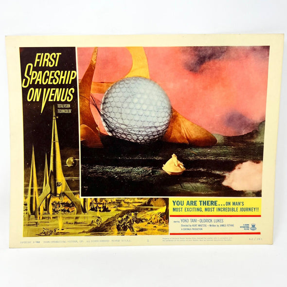 1962 First Spaceship On Venus Collectible movie Lobby Card No. 2