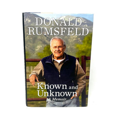 Donald Rumsfeld Known and Unknown A Memoir Hardcover Book