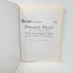 Gleim 2017 Private Pilot Knowledge Test Prep Book