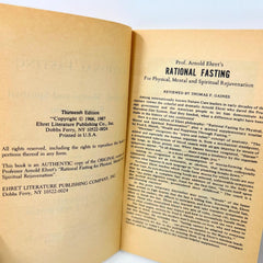 VTG Rational Fasting Arnold Ehret Book Original Physical Mental Spiritual Health