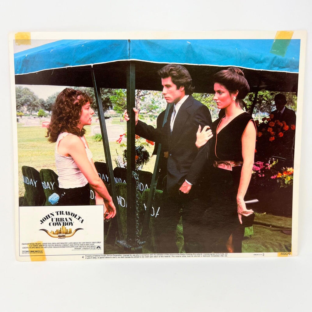 1980 Travolta Urban CowboyLobby Card Movie Poster No.4 tape residue