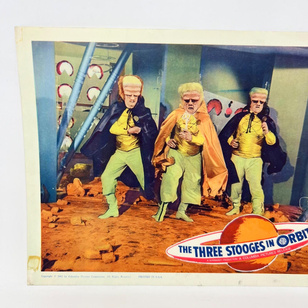 1962 The Three Stooges In Orbit Collectible Movie Lobby Card (d)