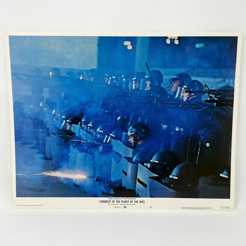 1972 Conquest of The Planet Of The Apes Collectible movie Lobby Card No.4