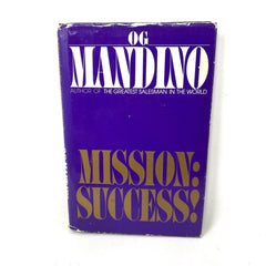 Mission: Success! By OG Mandino 1986, Hardcover First Edition HD DJ