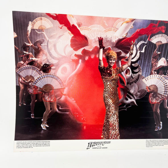 1984 Indiana Jones and the Temple of Doom Collectible movie Lobby Card