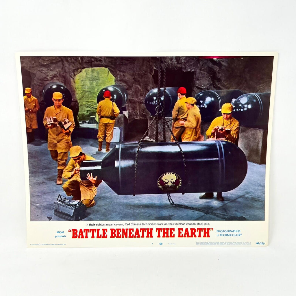 1968 Battle Beneath The Earth Sci-Fi movie Lobby Card No.7 MGM
