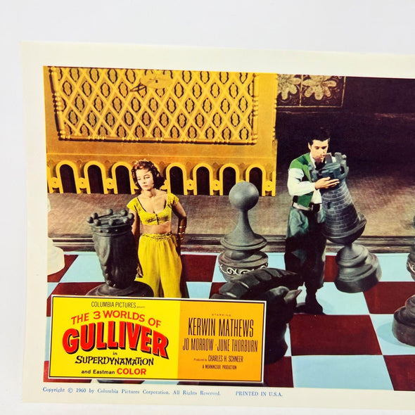 1960 The 3 Worlds Of Gulliver in Superdynamation Collectible Movie Lobby Card f
