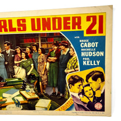1940 Girls Under 21 Movie Lobby Card Bruce Cabot Rochelle Hudson Paul Kelly (a)