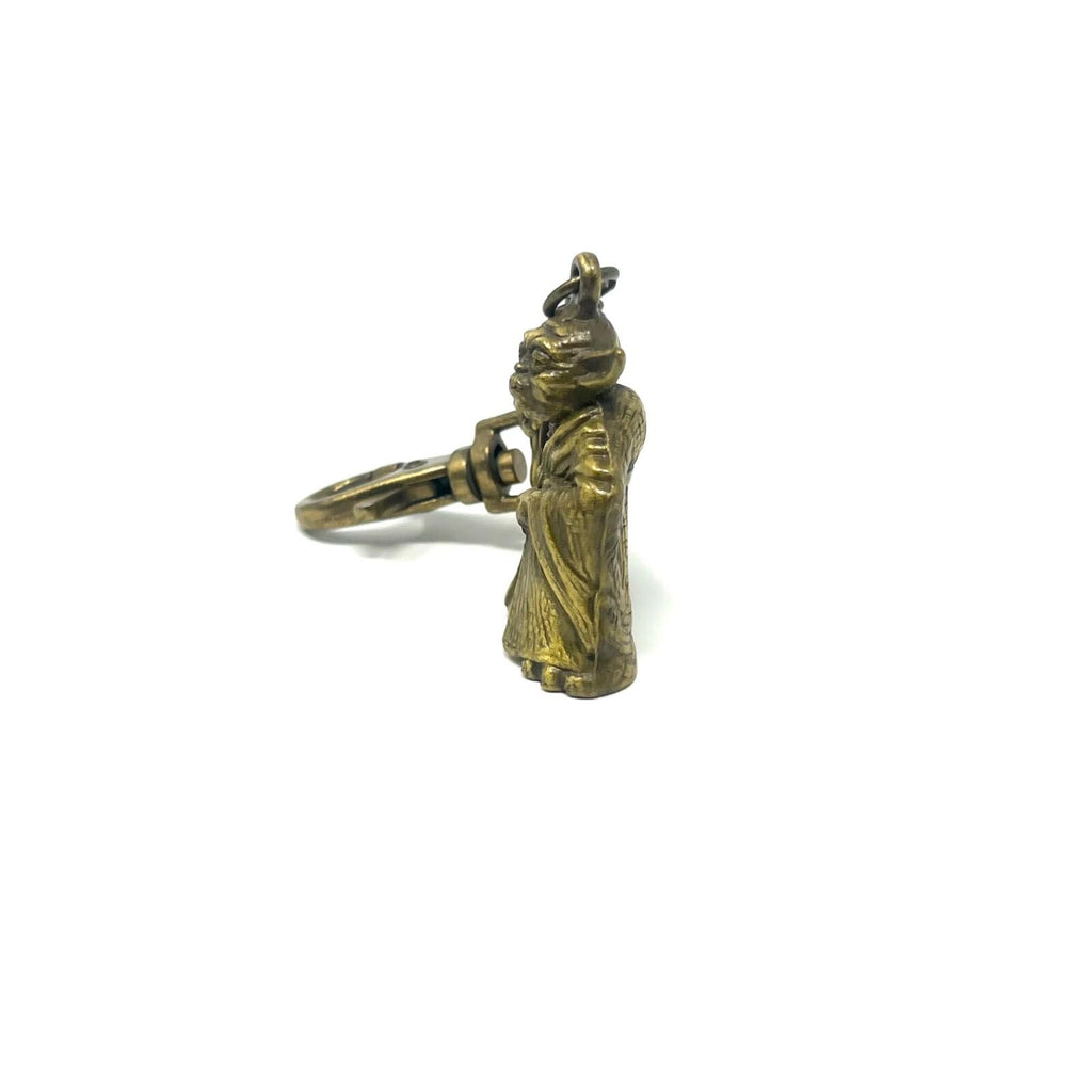 Star Wars Yoda Keychain 1997 Gold Metal