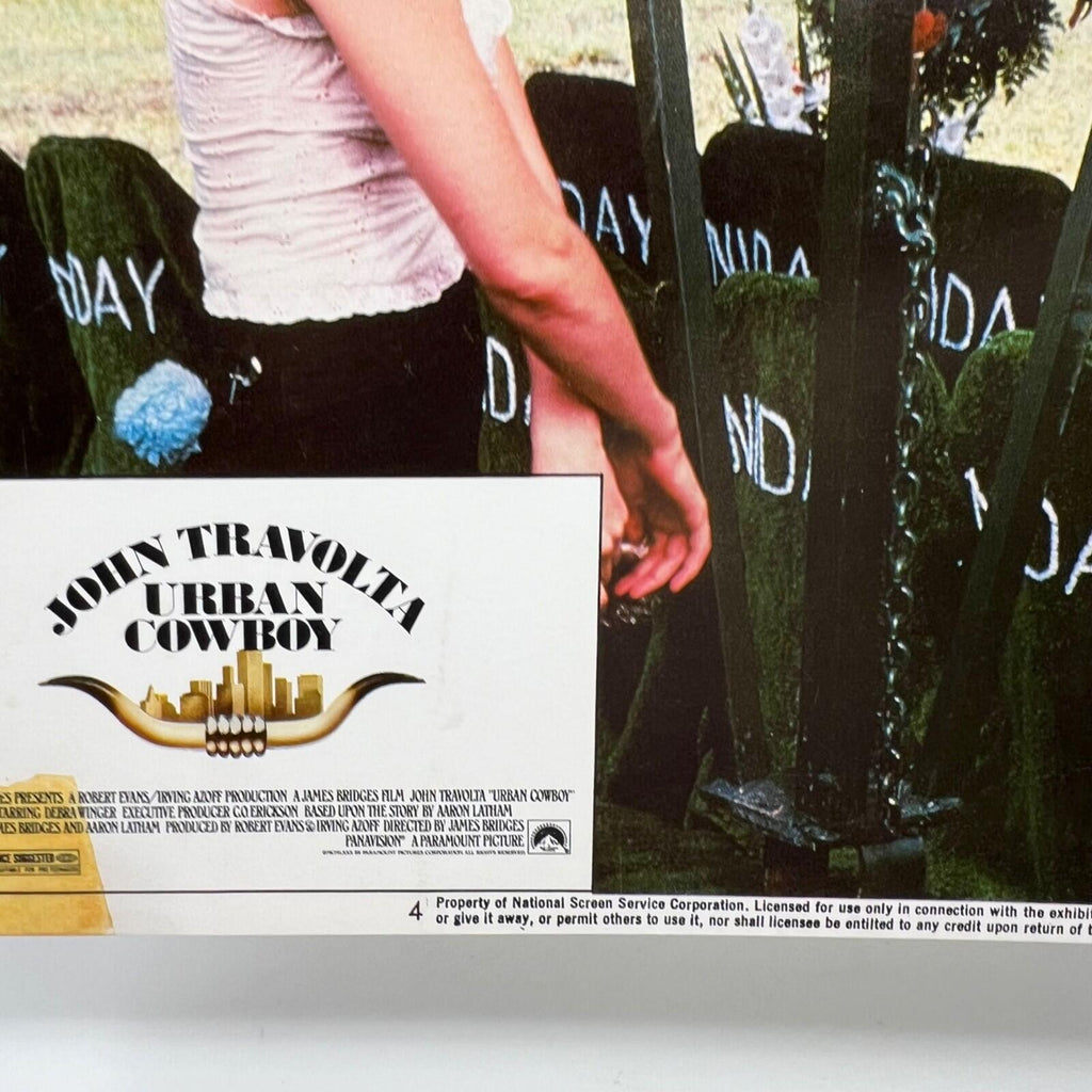 1980 Travolta Urban CowboyLobby Card Movie Poster No.4 tape residue