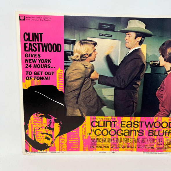 1968 Client Eastwood Coogan's Bluff Collectible Movie Lobby Card No.7