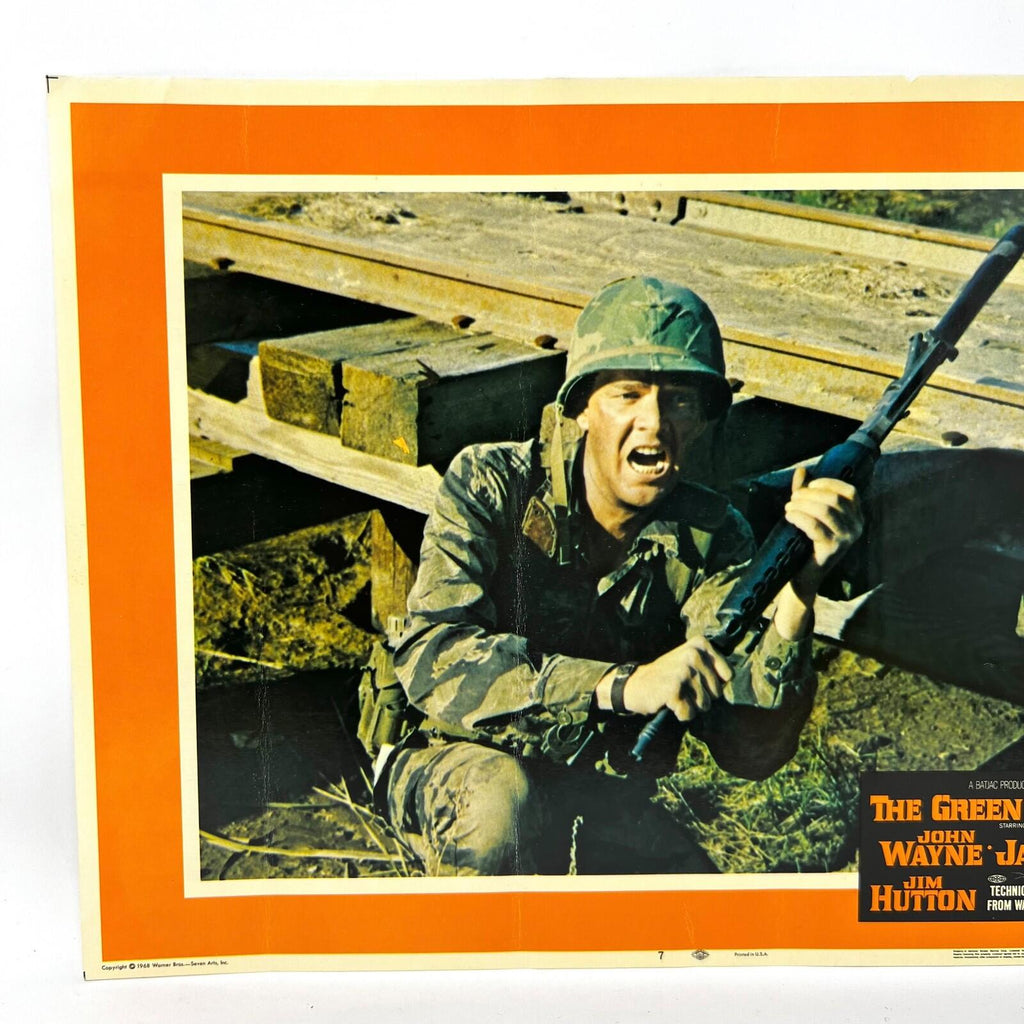 The Green Berets Movie Lobby Card John Wayne David Janssen Jim Hutton No.7
