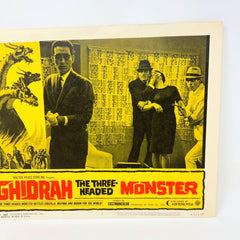 1965 Ghidrah The Three Headed Monsters Godzilla Mothra Rodan Movie Lobby Card 7