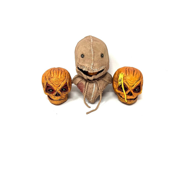 NECA Trick R Treat  Action Figure Ultimate Sam set of 3 Heads Only