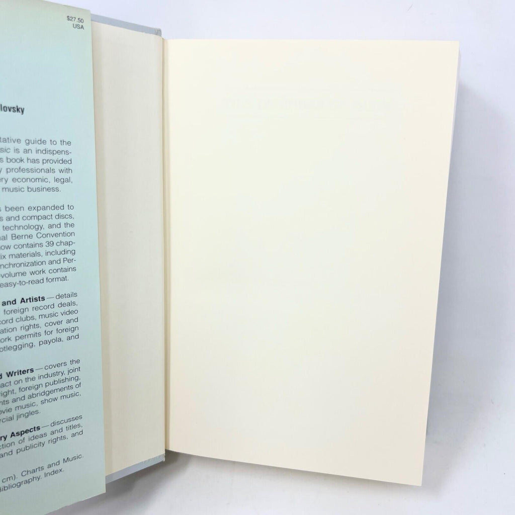Business of Music by Watson-Guptill Hardcover Dust Jacket 1990 6th Edition