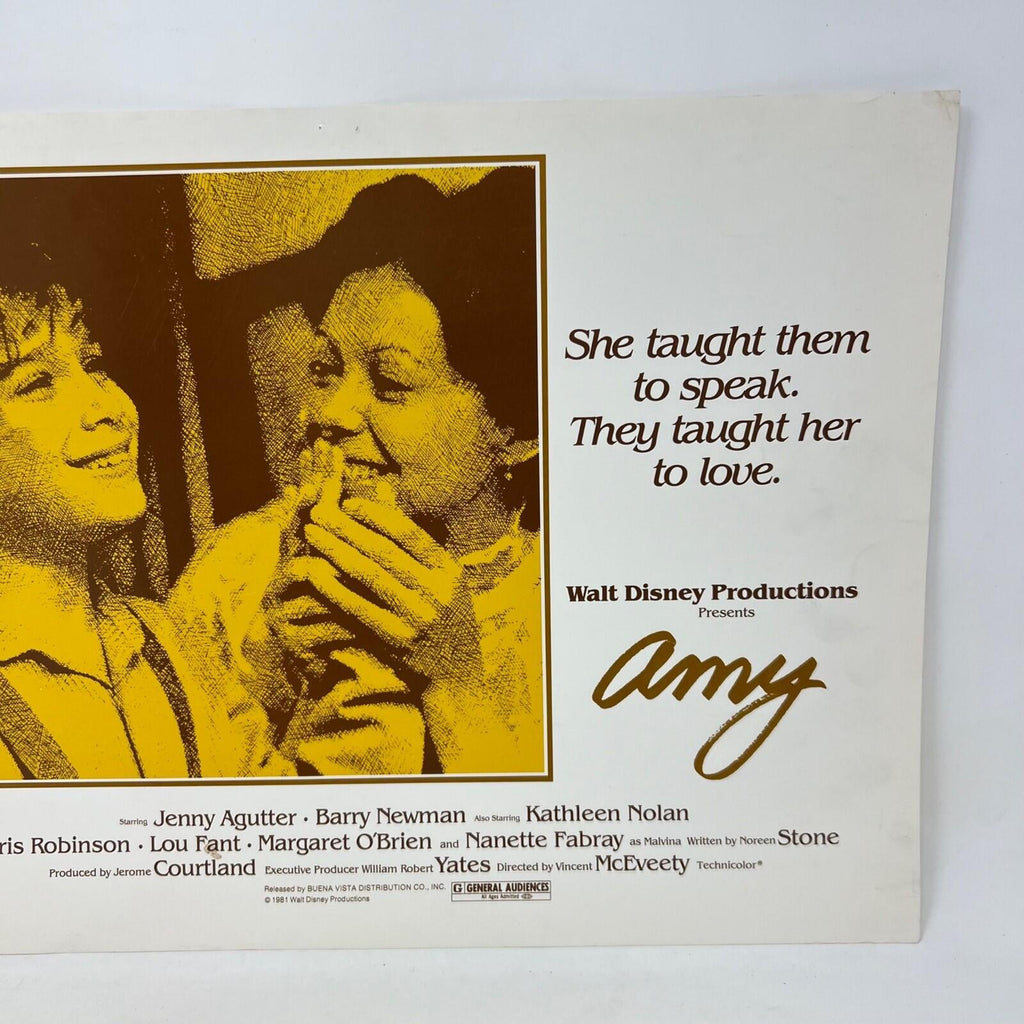 1980 Walt Disney Productions Presents Amy Collectible Movie Lobby Card (c)