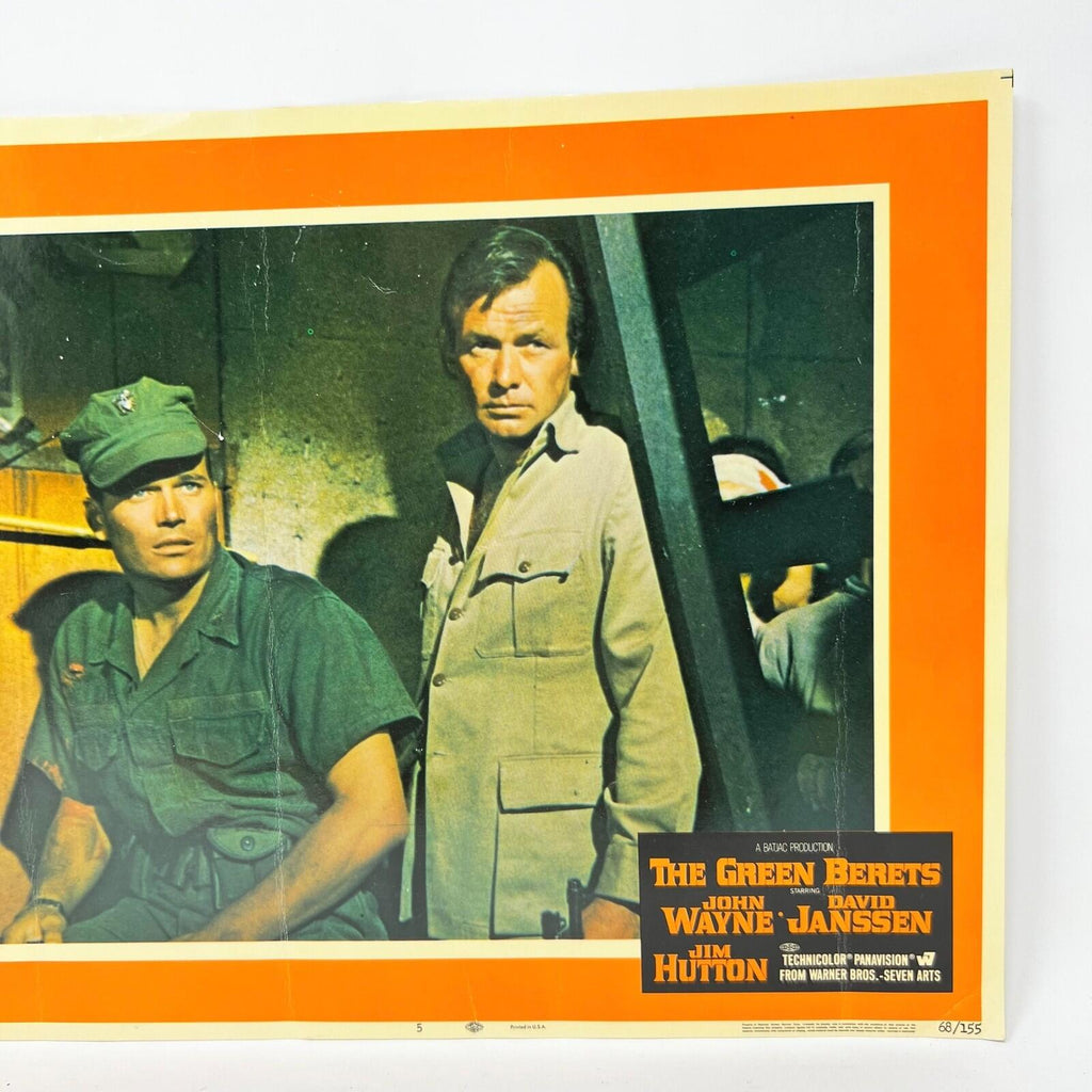 The Green Berets Movie Lobby Card John Wayne David Janssen Jim Hutton No.5