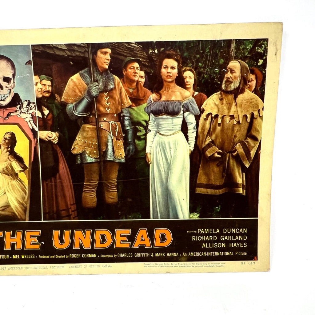 1957 The Undead Movie Lobby Card Pamela Duncan Richard Garland Alison Hayes (d)