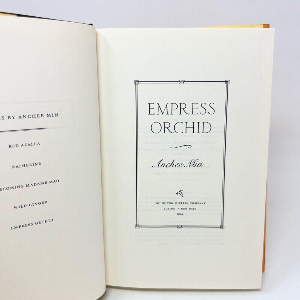 Empress Orchid by Min, Anchee Hardcover 1st  Print