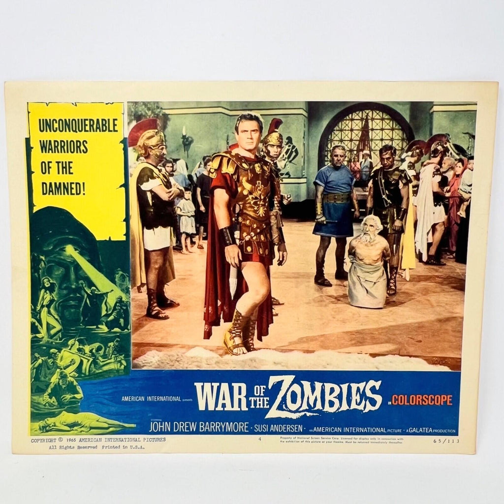 1965 War Of The Zombies Collectible  Movie Lobby Card No.4