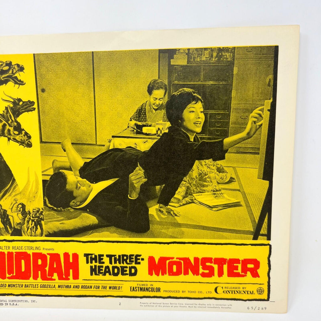 1965 Ghidrah: The Three-Headed Monster — Original Movie Lobby Card #2