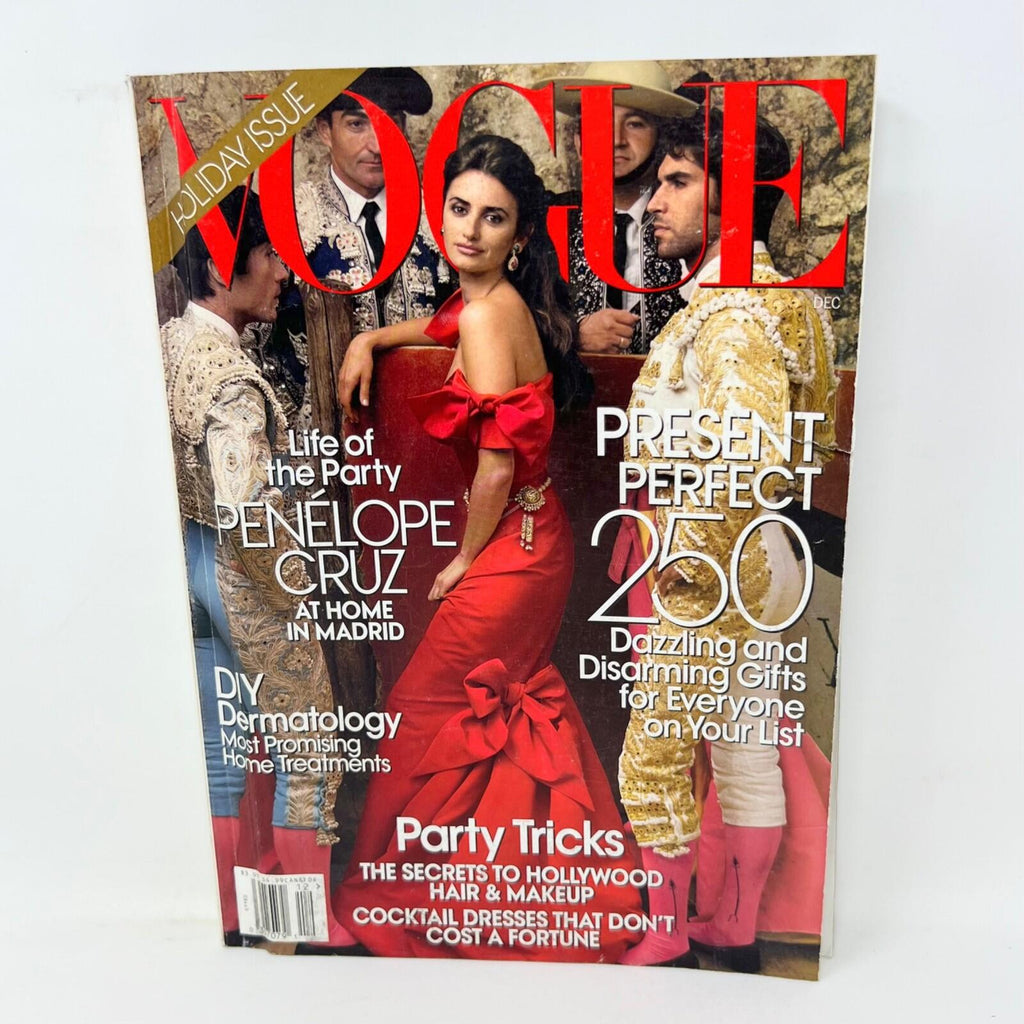 Vogue Magazine December 2009 Holiday Issue Penelope Cruz Cover