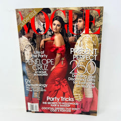 Vogue Magazine December 2009 Holiday Issue Penelope Cruz Cover