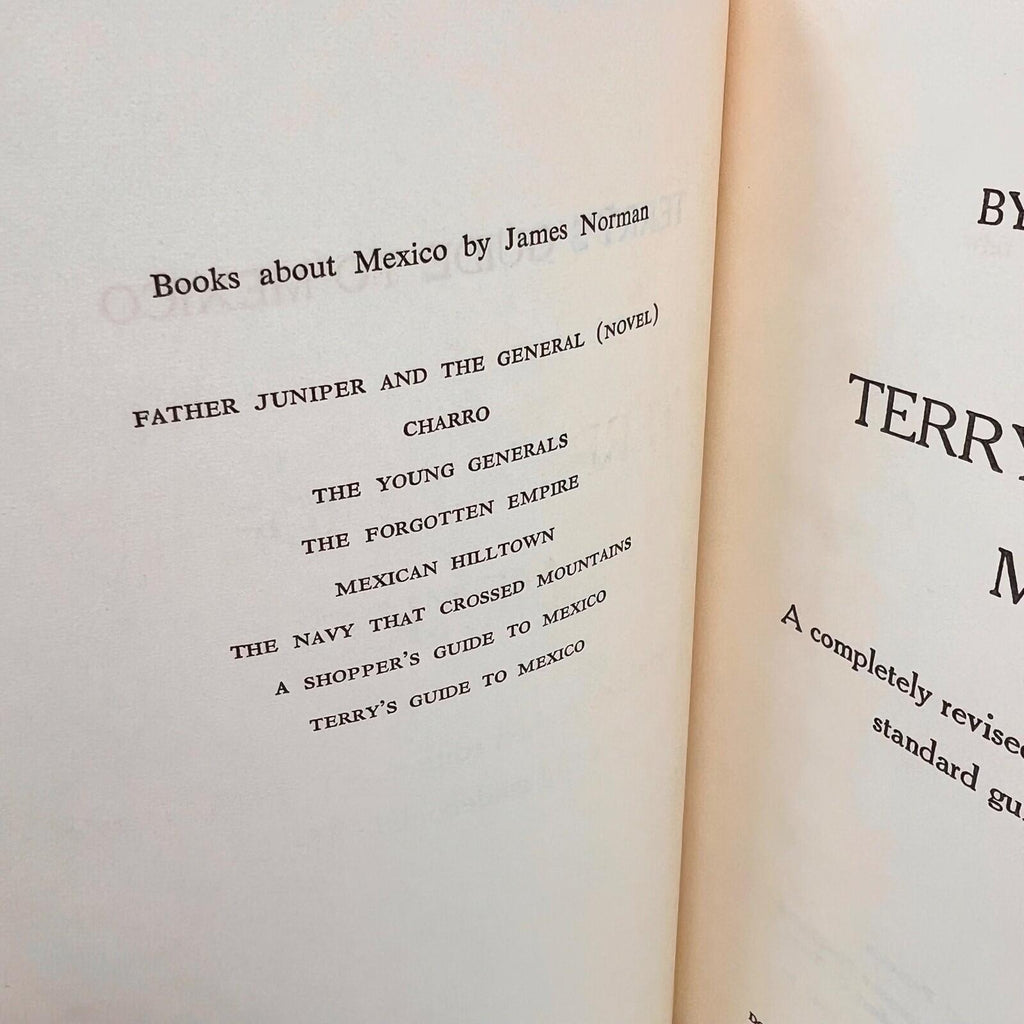 Terry's Guide to Mexico Hardcover Book By James Norman