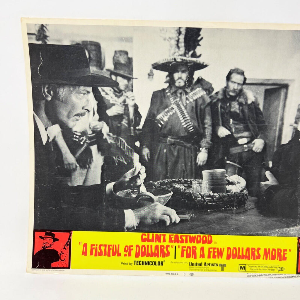 A Fistful Of Dollars For A Few Dollars More Lobby Card Movie Poster No.6