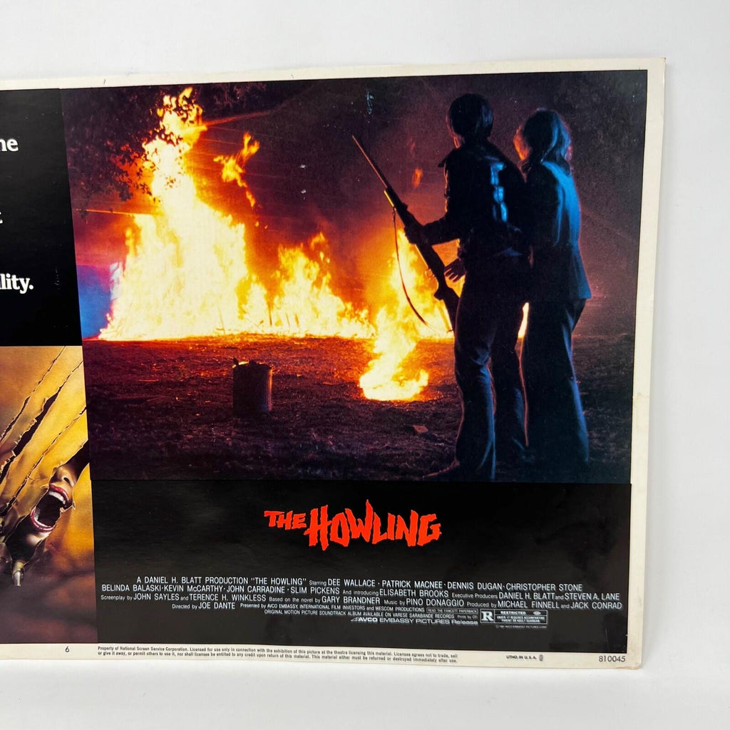 The Howling Horror Collectible movie Lobby Card No.6