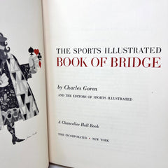 1961 The Sports Illustrated Book Of Bridge Hardcover Book Charles Goren
