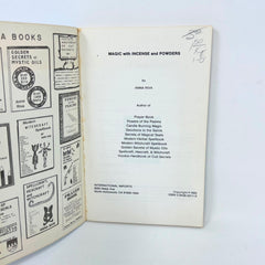 Magic with Incense and Powders 1984 Anna Riva Chants Prayers Vintage Book