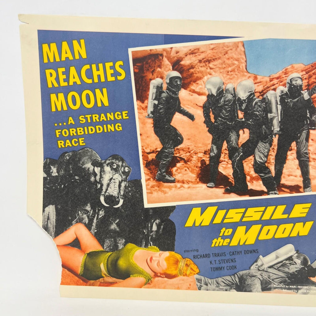 1958 Missile to the Moon Man Reaches te Moom Collectible Movie Lobby Card (a)
