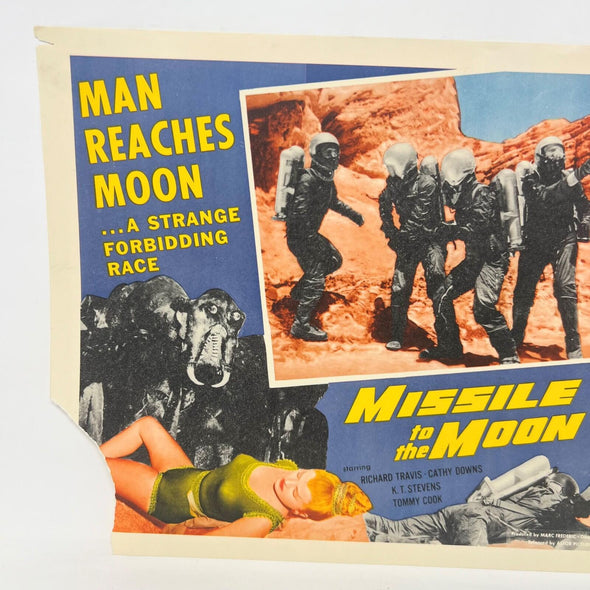 1958 Missile to the Moon Man Reaches te Moom Collectible Movie Lobby Card (a)