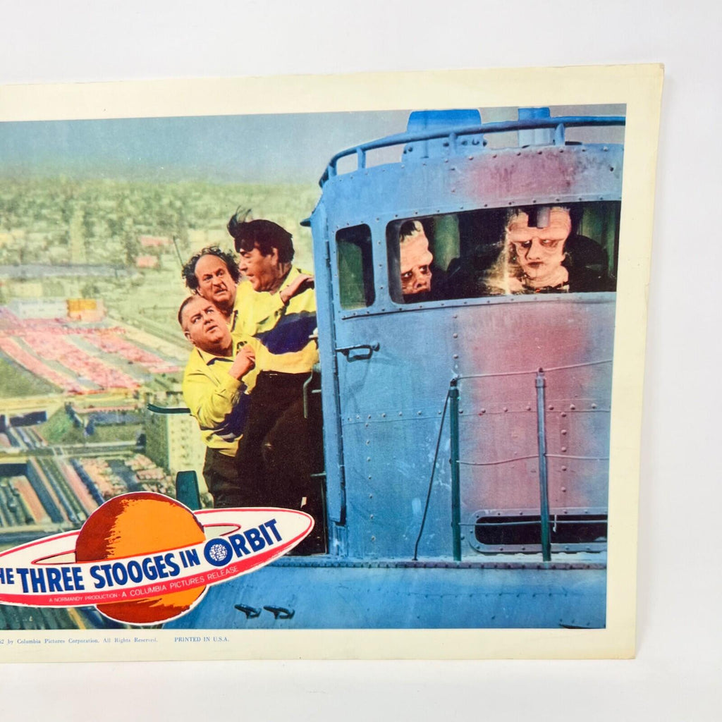 1962 The Three Stooges In Orbit Collectible Movie Lobby Card (f)