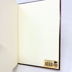 Burgundy & Gold engraved BBS Leather Fleur Sketchbook