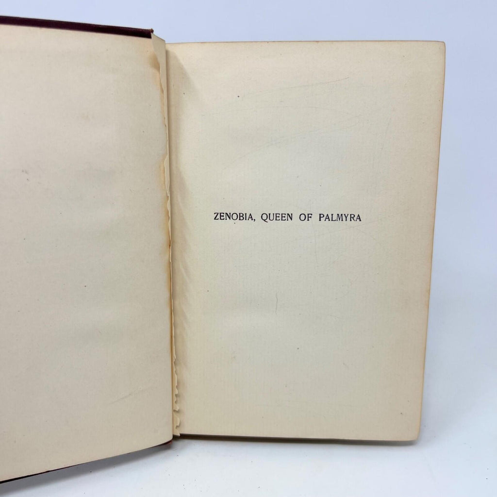 Vintage Book Zenobia, Queen OF Palmyra Hardcover