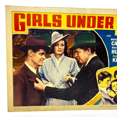 1940 Girls Under 21 Movie Lobby Card Bruce Cabot Rochelle Hudson Paul Kelly (h)