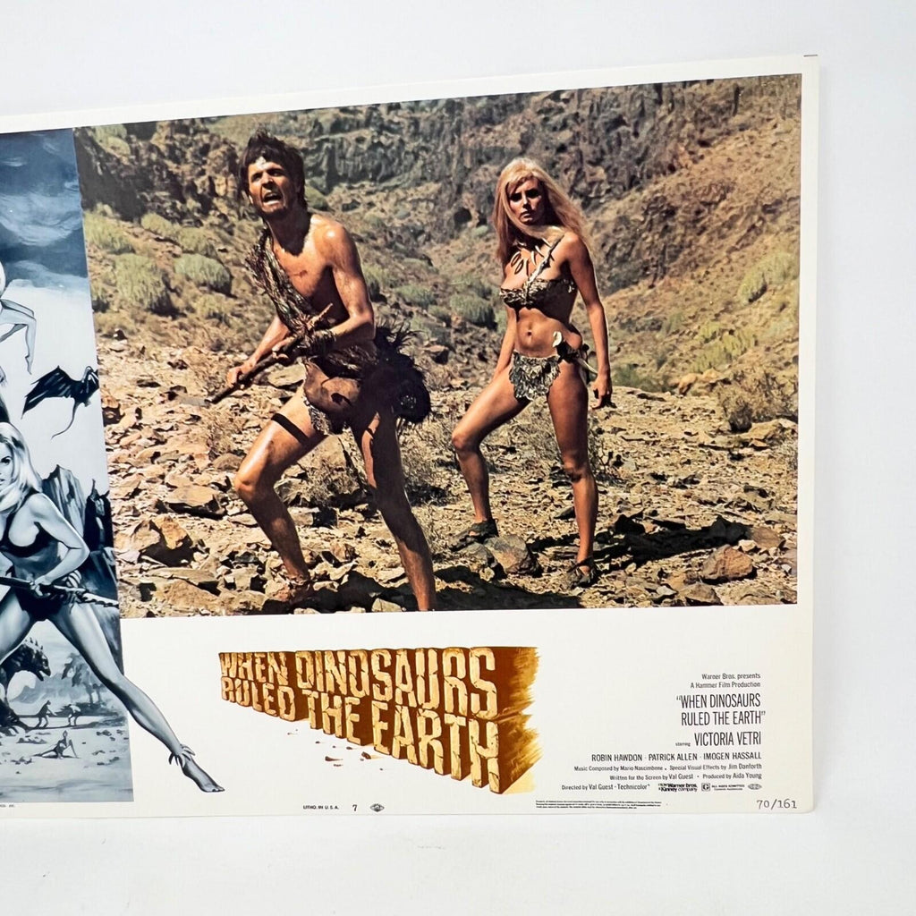 1970 When Dinosaurs Ruled The Earth Collectible Movie Lobby Card No.7