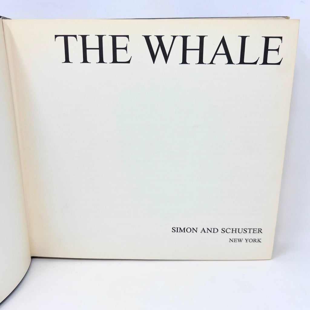 1968 The Whale Simon and Schuster Hardcover First Pringint