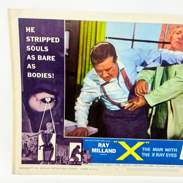 1963 THe Man With The X-Ray Eyes Collectible movie Lobby Card No. 8