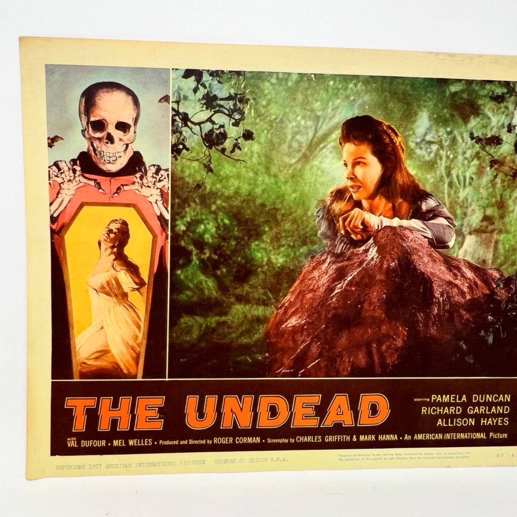 1957 The Undead Movie Lobby Card Pamela Duncan Richard Garland Alison Hayes (c)