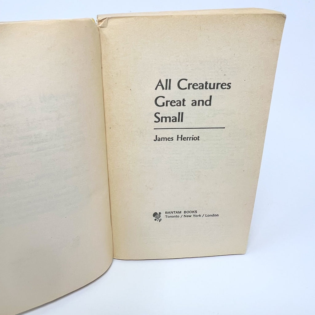 All Creatures Great And Small by James Herriot 1978 11th print paperback