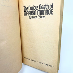 Vintage The Life and Curious Death of Marilyn Monroe, 1977, Pinnacle