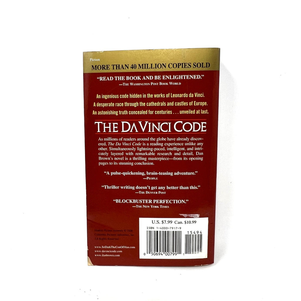 The DaVinci Code by Dan Brown 2003; Paperback First Print