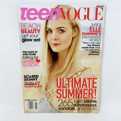 Teen Vogue Magazine Elle Fanning June/July 2014 Original Publication