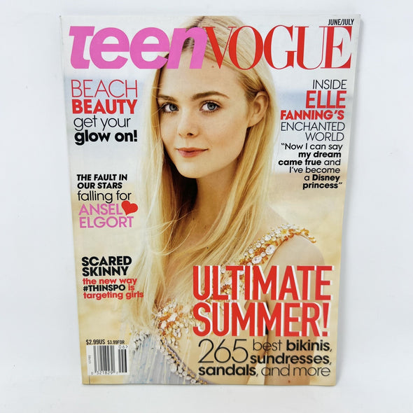 Teen Vogue Magazine Elle Fanning June/July 2014 Original Publication